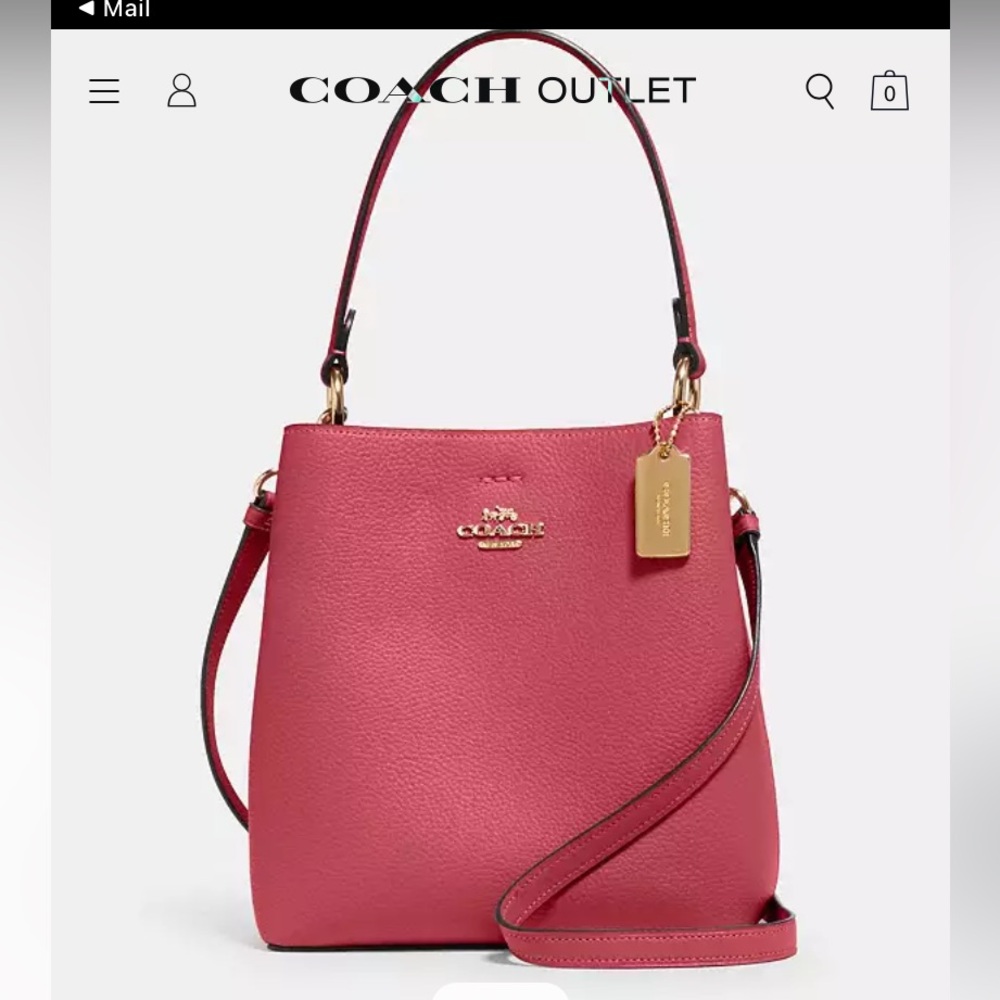 COACH SMALL TOWN BUCKET BAG COLOR TAFFY